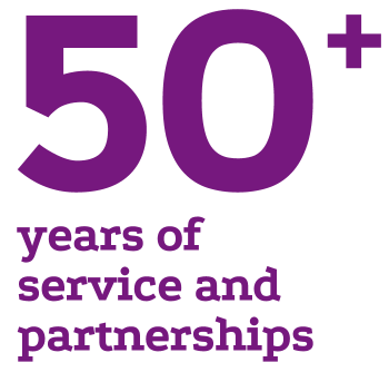 50 years of service and partnerships