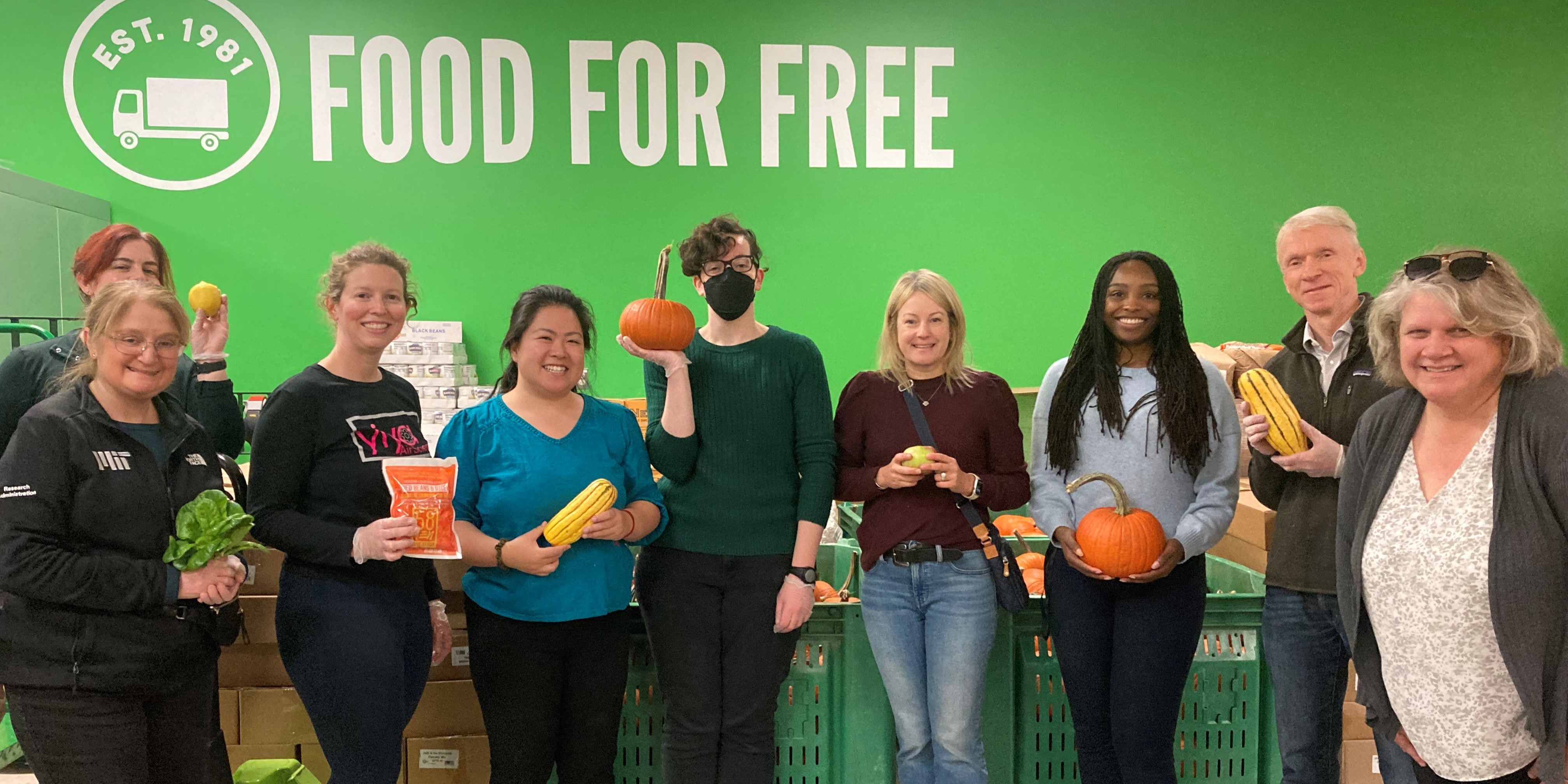 VPR colleagues pose for a photo at Food for Free