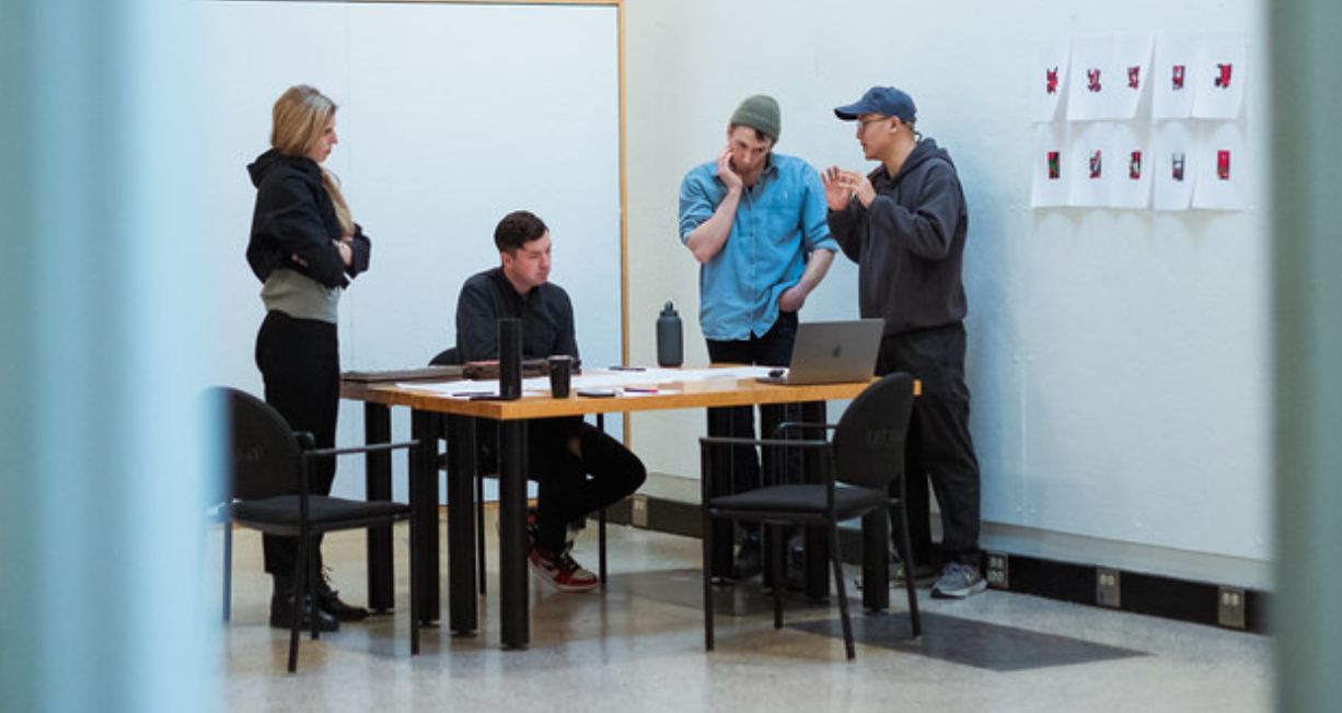group working on a project