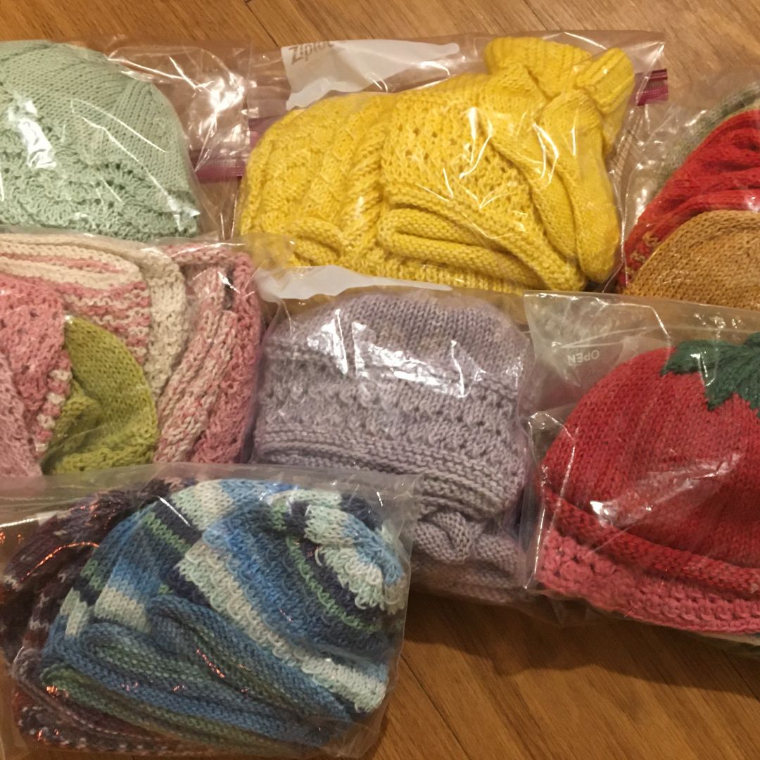 Bundles of Knitted Hats